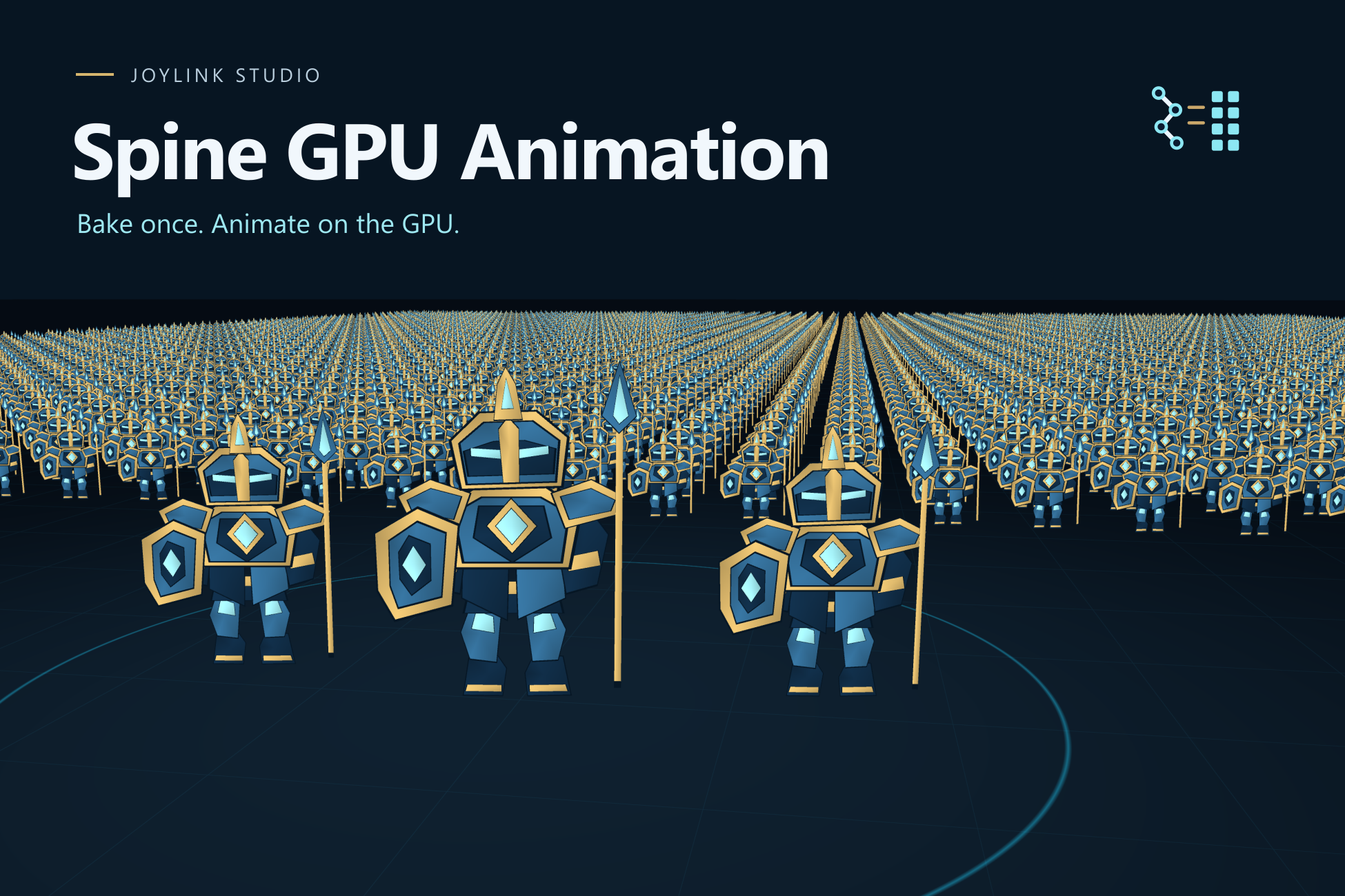 Spine GPU Animation original procedural showcase